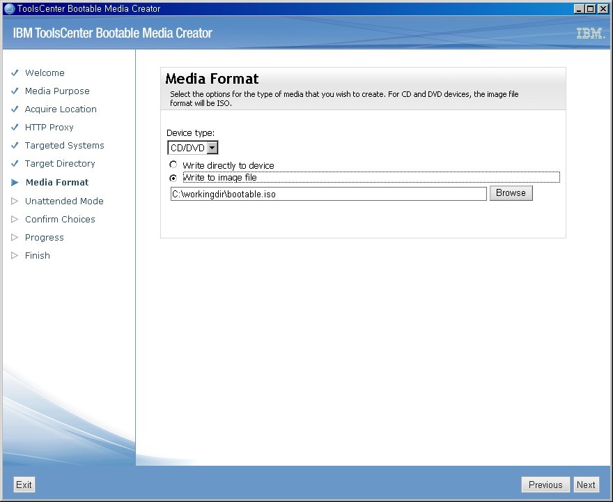 IBM Bootable Media Creator (BoMC)